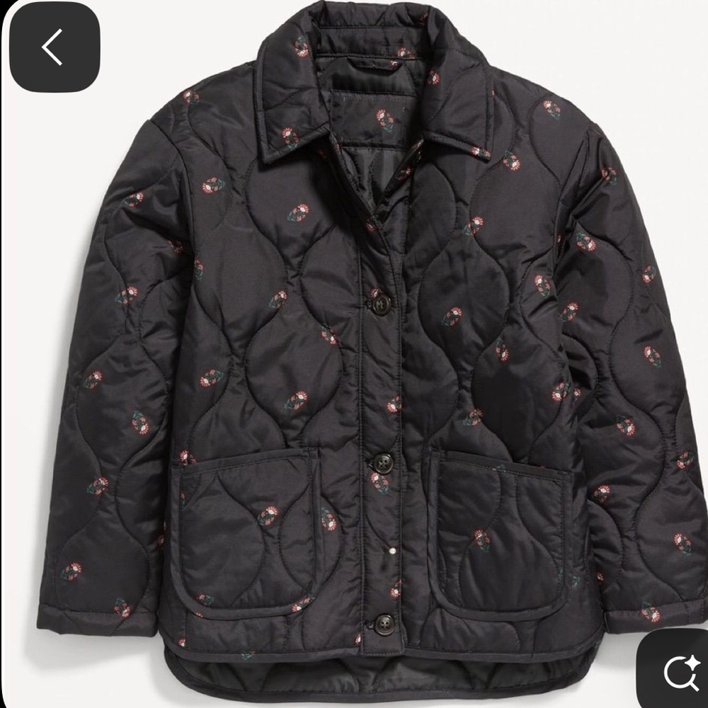 Old Navy  Black Quilted Puffer Jacket